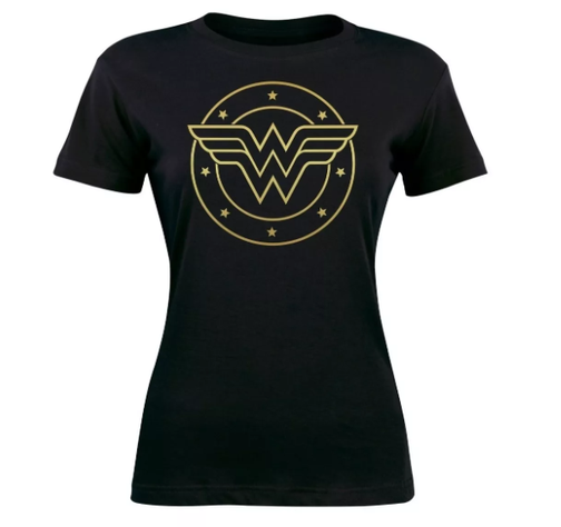 Polera De Mujer Maravilla - Dorado --0