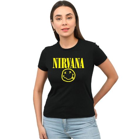 Polera De Mujer Manga Corta Nirvana Clasico-0