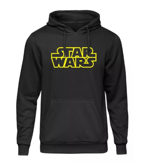 Polerón Unisex Con Capucha Star Wars Clasico-0