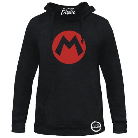 Poleron Unisex Con Capucha Mario Clasico-0