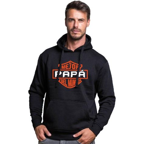 Polerón Cerrado con Capucha de Hombre Mejor Papá del Mundo-0