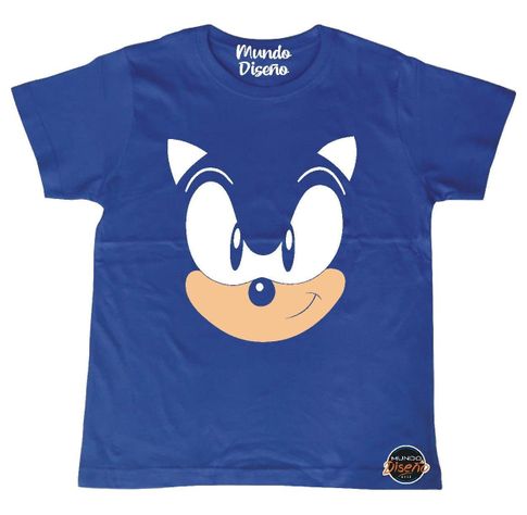 Polera De Niño Sonic Rostro-1