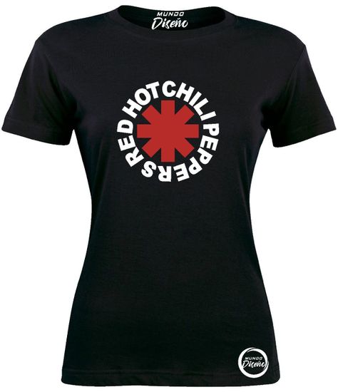 Polera De Mujer Manga Corta Red Hot Chili Peppers Clasico-1