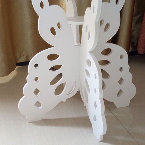 Adorno Mesita Auxiliar Mariposa 36cmx50cmx32cm-2