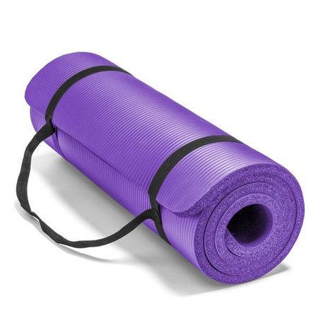 Colchoneta Yoga Mat Pilates 10mm + Correa + Bolso Transporte Negro-2
