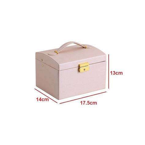 Joyero Caja De Joya Con Espejo Tipo Maleta Organizador Joyas-4