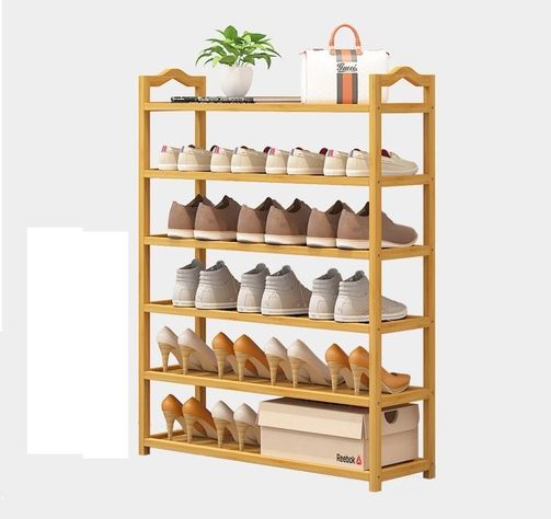 Zapatero Armable De Madera 6 Pisos 70cm X 98cm 10468-1