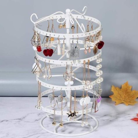Exhibidor Giratorio De Aros Metálico Mostrador 15.5cm X 32cm-2