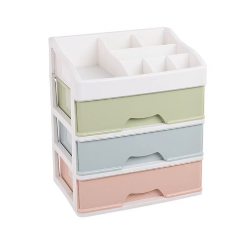 Organizador De Cosmeticos Maquillajes 3 Cajones-0