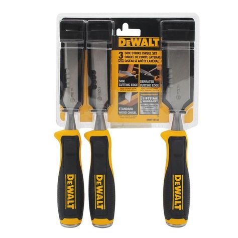 Set 3 Formones Para Madera 18, 25 Y 32mm Dewalt Dwht16148-0