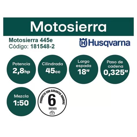 Motosierra A Gasolina Husqvarna 120 Esp. 16 -35cc-6