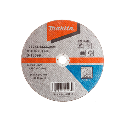 Pack 5 Discos de corte Metal 9" Makita D-18699PACK5-1