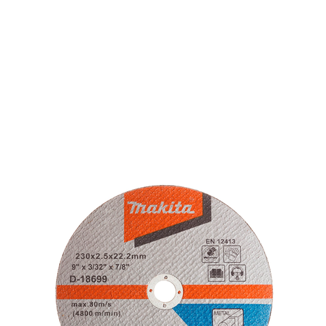 Pack 5 Discos de corte Metal 9" Makita D-18699PACK5-2