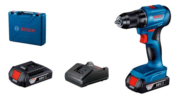 Taladro Atornillador Bosch 18v Gsr 185-li + 2b-0