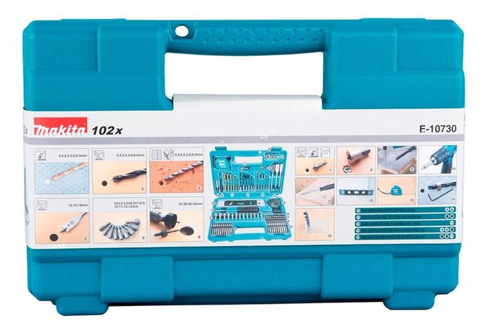 Set 102 Accesorios Y Herr Manuales Makita E-10730-0