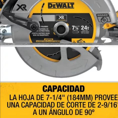 Sierra Circular 7-1/4" 20V Sin Batería DEWALT DCS570B-4