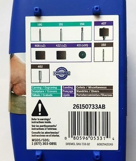 Micro Kit Dremel 20 Accesorios Para Madera - 733-2