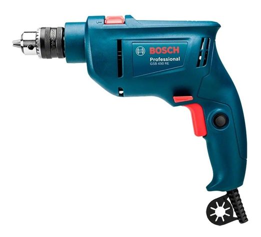 Taladro Percutor Bosch Gsb 450 Re Professional + 3 Brocas-6