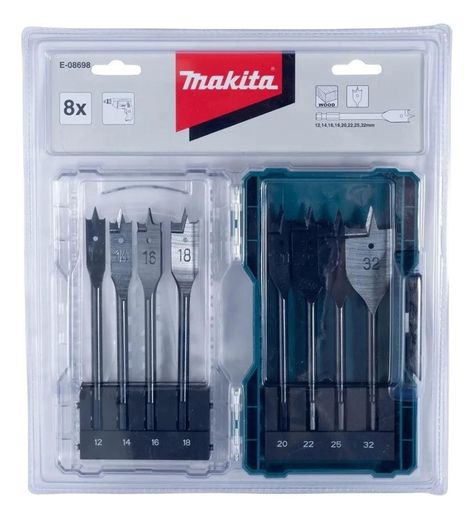 Juego De 8 Mechas Para Madera Makita E-08698-2