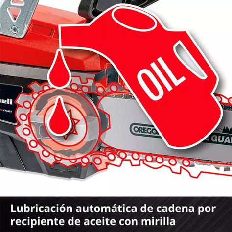 Kit Motosierra Inal. Einhell Ge-lc 18/25-1 -inc. Carg Y Bat-5