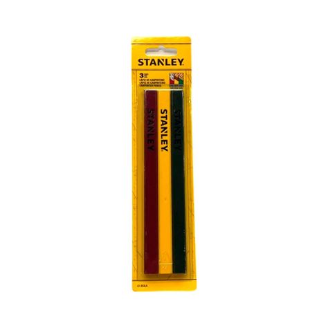 Set de 3 Lápices Carpintero Grafito N°2 Stanley 47-353LA-0