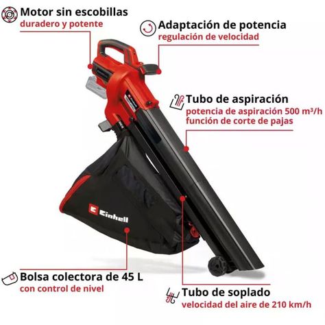 Aspirador/soplador De Hojas Einhell Venturro 18/210-1