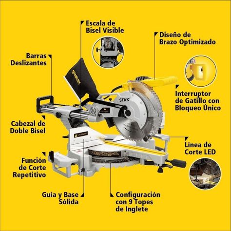 Ingleteadora + Cepillo Elect. Stanley Sm18-stpp7502-1