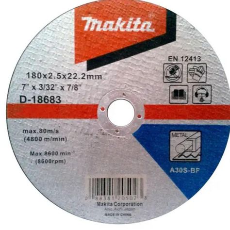 Pack 10 Discos de corte Metal 7" Makita D-18683-1