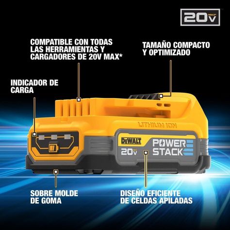 Batería Compacta 20v Max Powerstack Dewalt Dcbp034-1