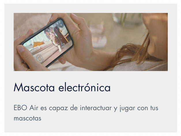 EBO AIR, robot cámara, compañero inteligente-6
