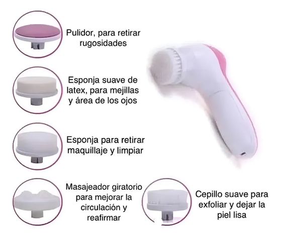 Mini Masajeador y Limpieza Electrico Facial 5 En 1-3