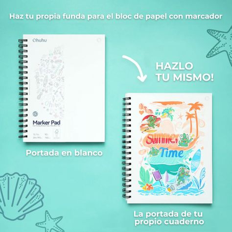 Ohuhu block anillado en espiral (25.4x19.3cm,60 hojas,150g)-7