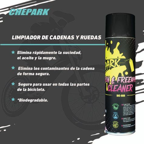 Limpiador De Cadenas Y Ruedas Libres - Bic-888-3