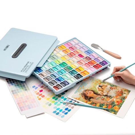 Set de pintura himi gouache 112colores, 12g-6