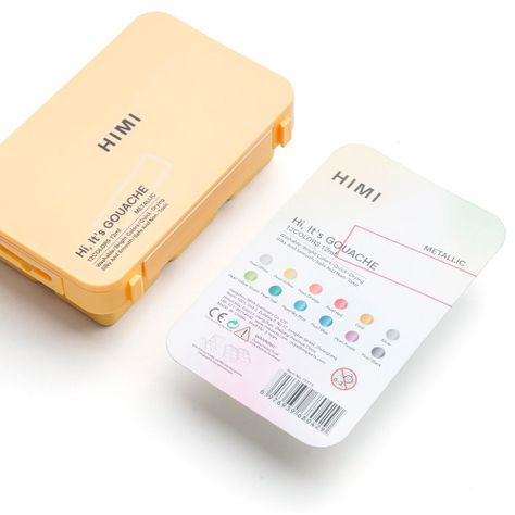 Set de gouache metalizada himi 12 colores 12ml-2