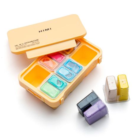 Set de gouache metalizada himi 12 colores 12ml-3