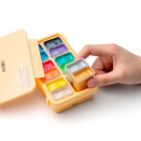 Set de gouache metalizada himi 12 colores 12ml-6