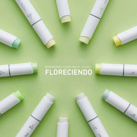 Ohuhu  48 Marcadores Nuevos Colores Pastel - Florecientes-4