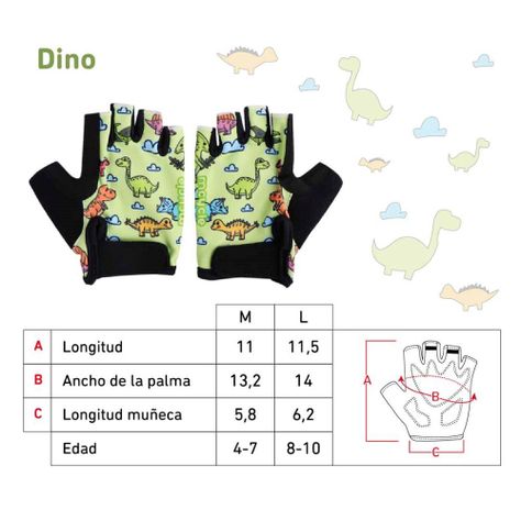Guante Infantil Ms007 Dino Talla L-2