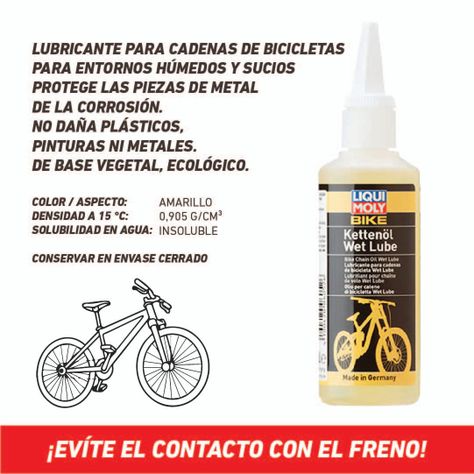 Aceite De Bicicleta Bike Kettenöl Wet Lube Liqui Moly 100ml-2