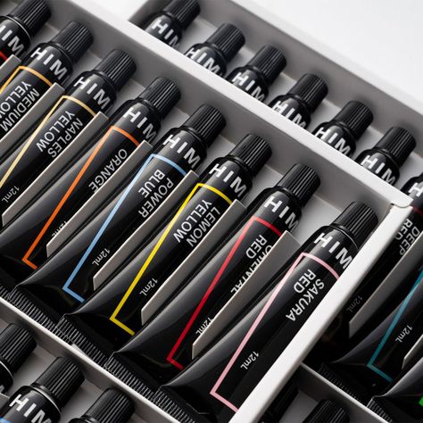 Tubos de pintura acrílica himi, 12ml/24colores-1