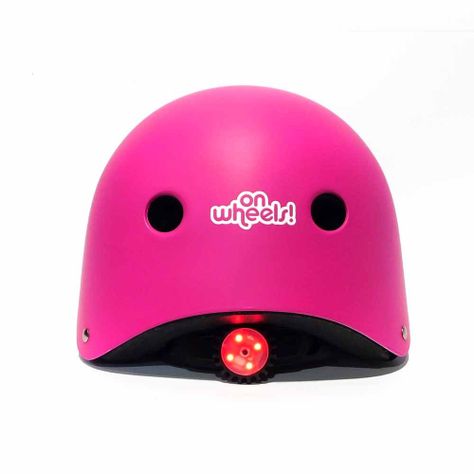 Casco Urbano Para Ciclismo Ow Con Luz Pink-4