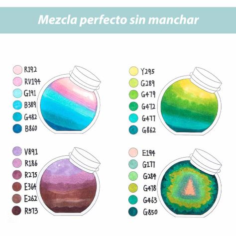 Ohuhu 60 Marcadores Alcohol +1 Blender Fina&biselada paisaje-2