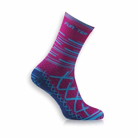 Calcetines Funstep Ciclismo Rosado/azul Medios  Xl (44-47)-0