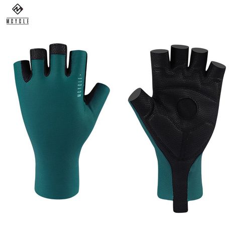 Guante Para Bicicleta Corto Mcycle Black/green-0