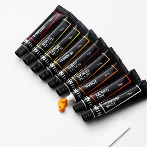 Tubos de pintura acrílica himi, 12ml/18colores-1