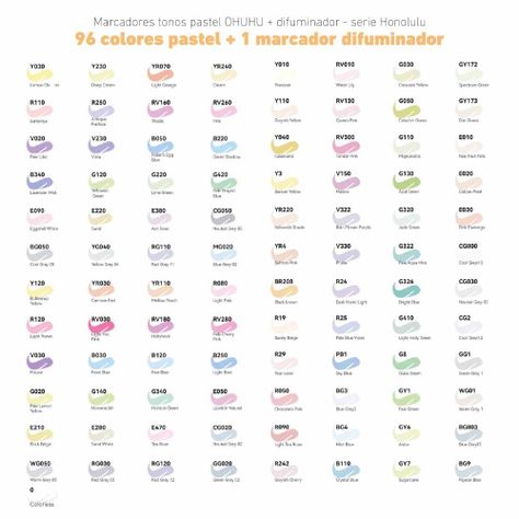 Ohuhu  96 Marcadores Pastel De Dulzura Y Florecimiento.-5