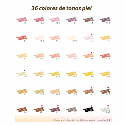 Ohuhu 36 Marcadores Tonos Piel Doble Punta Acuarelables-4