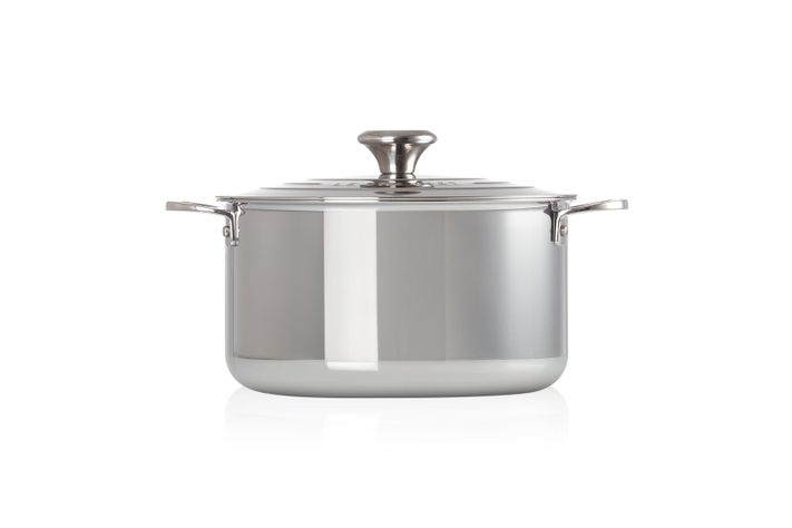 Cacerola Alta Acero Inoxidable 24cm-2