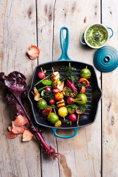 Skillet Grill Cuadrada 26Cm Azul Caribe-5